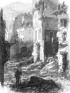 The Ruins of Paris: the rue du Bac, 1871. Creator: Unknown.