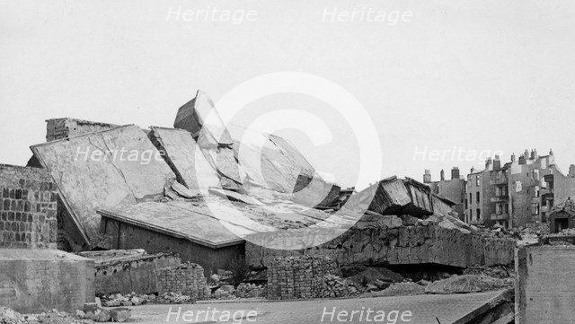 Remains of a U-boat pen, Kiel, Germany, c1945-c1965(?). Artist: Unknown
