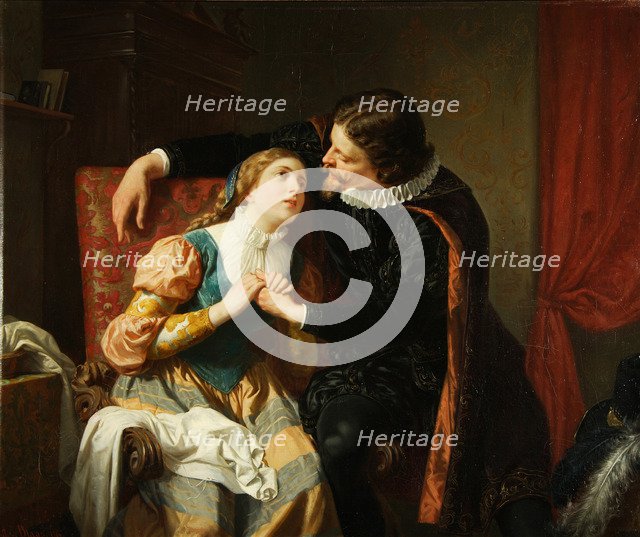 Egmont and Klärchen, 1866. Artist: Blaas, Julius, von (1845-1922)