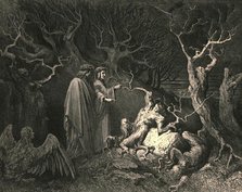 'And straight the trunk exclaim'd, "Why pluck'st thou me?"', c1890. Creator: Gustave Doré.