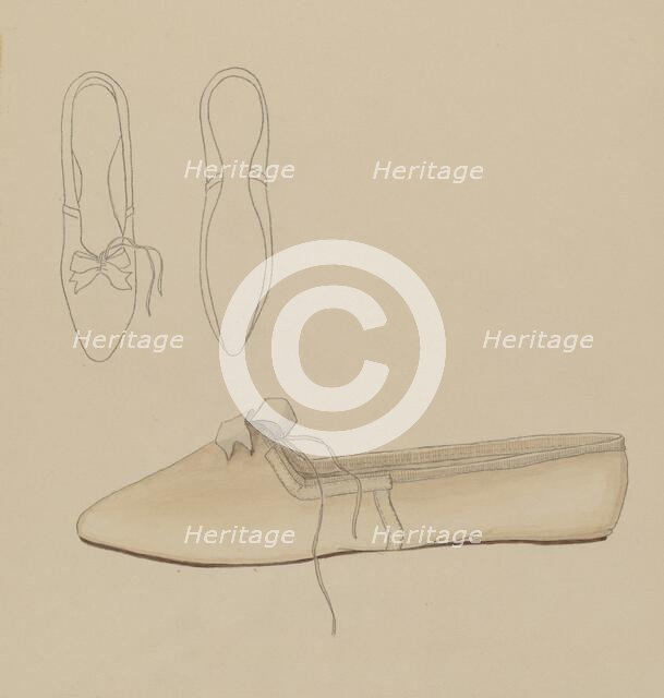 Slipper, 1935/1942. Creator: Nancy Crimi.