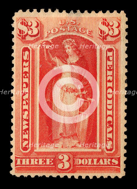 $3 Victory Newspapers and Periodicals single, 1879. Creator: Unknown.