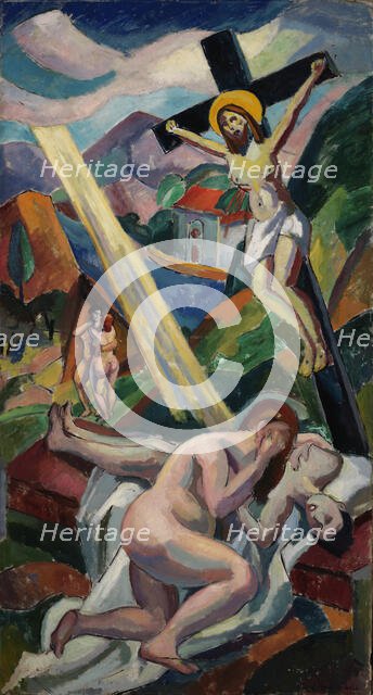 (Crucifixion), before 1932. Creator: Carl Newman.