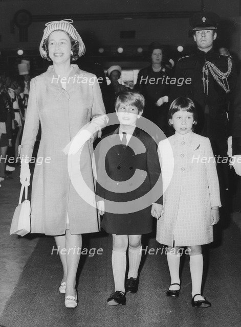 Queen Elizabeth II arrives at the Royal Tournament at Earls Court, 22nd June 1971. Artist: Unknown
