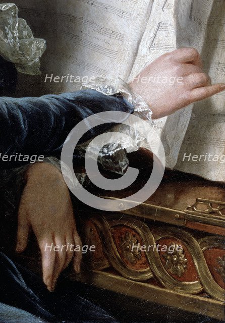 'The Comtesse de Selve Making Music', detail, 1787.  Artist: Adélaïde Labille-Guiard