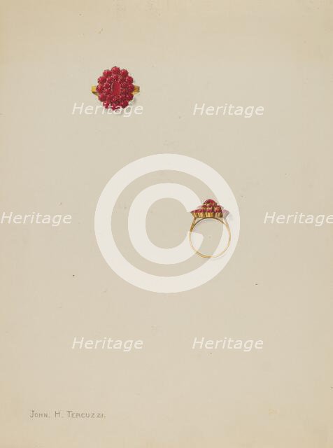 Ring, c. 1938. Creator: John H. Tercuzzi.