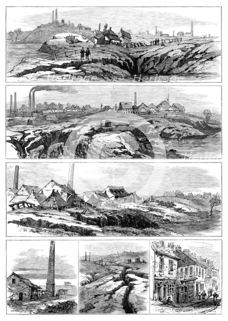 Subsidence of land at the Northwich Salt-Mines, 1881. Creator: Unknown.