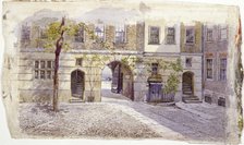 View from the entrance of Staple Inn, London, 1882. Artist: John Crowther