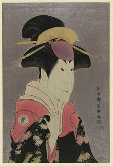 The actor Segawa Tomisaburo II as Yadorigi, wife of Ogishi Kurando, 1794. Creator: Sharaku, Toshusai (active 1794-1795).