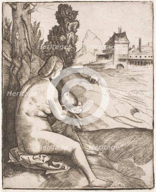 The Penance of Saint John Chrysostom, c. 1510. Creator: Giulio Campagnola.