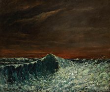 The Wave, 1872-1873. Creator: Courbet, Gustave (1819-1877).