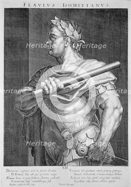 Flavius Domitian, Roman Emperor, (c1590-1629). Artist: Aegidius Sadeler II