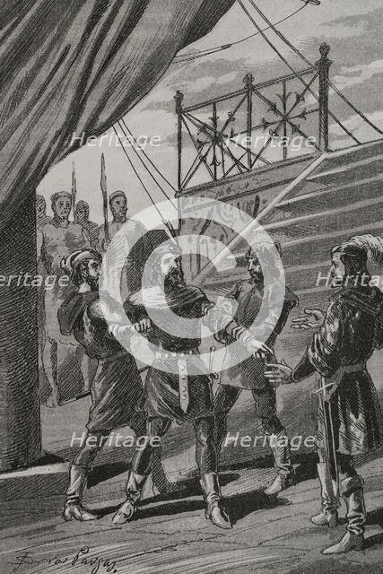 Prison of Juan of Lauria, 1299, (1890). Creator: Joan Serra y Pausas.