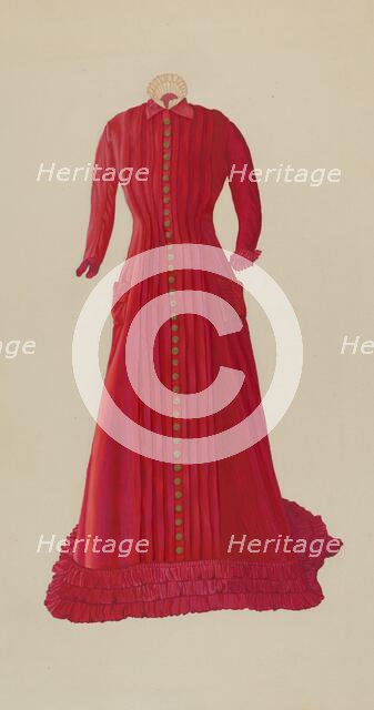 Tea Gown, c. 1937. Creator: Joseph L. Boyd.