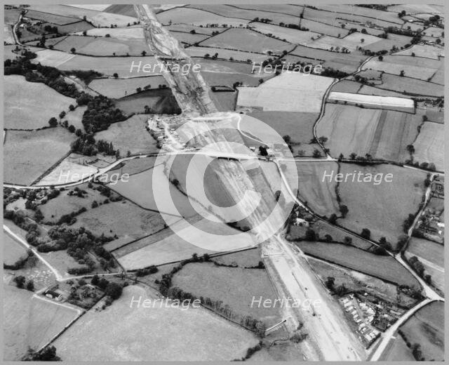 M6 Motorway, Audley Rural, Newcastle-under-Lyme, Staffordshire, 27/08/1962. Creator: Aerofilms.