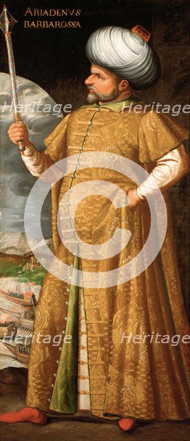 Hayreddin Barbarossa, c. 1580. Creator: Anonymous.