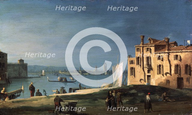'View of Murano from the Island San Pietro di Castello', 18th century.  Artist: Canaletto