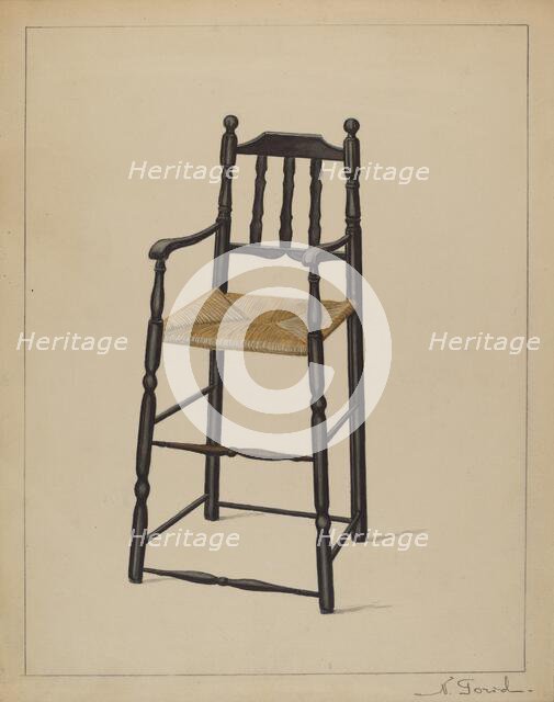 High Chair, 1936. Creator: Nicholas Gorid.
