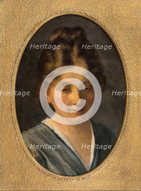 Portrait of a young girl, Miss Karen Poulsen, n.d., c1900. Creator: Frans Schwartz.