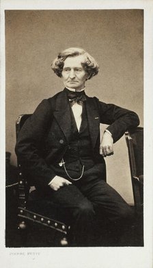 Portrait of the composer Hector Berlioz (1803-1869), ca 1860. Creator: Petit, Pierre (1598-1677).