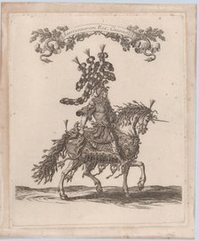 Americanorum Rex, Guisius, from 'Courses de Testes et de Bagues Faittes par Roy et par ..., 1662-70. Creator: Israel Silvestre.