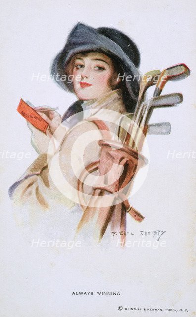 Postcard, Always Winning, American, c1910. Artist: Unknown