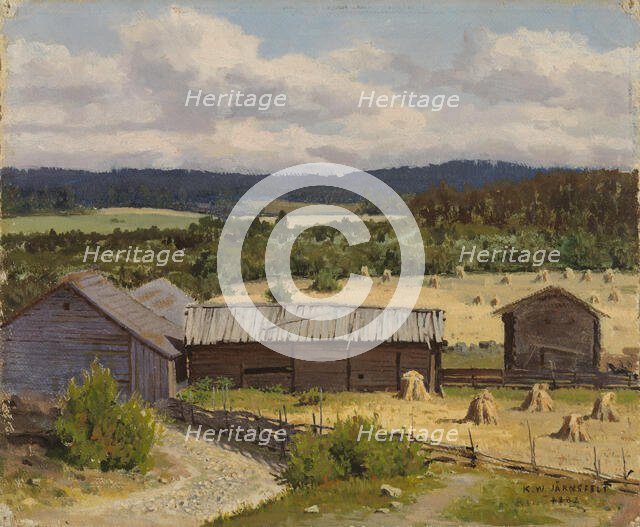 Rye Field, 1882. Creator: Kasper Jarnefelt.