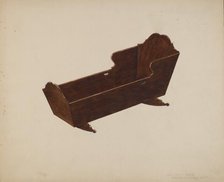 Walnut Crib, 1935/1942. Creator: Edward A Darby.