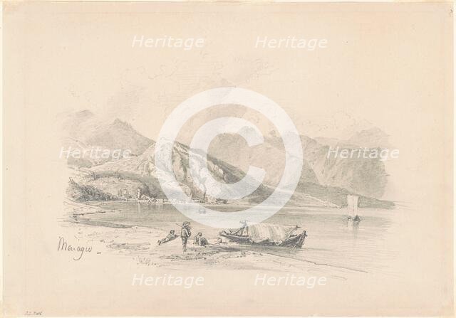 Lake Shore, Menaggio [recto], 1869. Creator: John Singer Sargent.