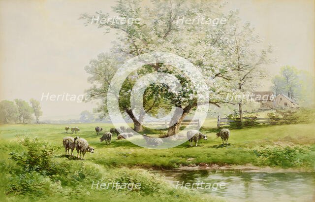 Pastoral Landscape, late 19th-early 20th century. Creator: Carl Weber.