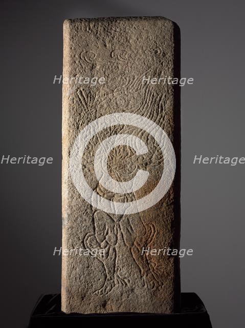 Stone Panel for Royal Tomb, late 700s-early 800s. Creator: Unknown.