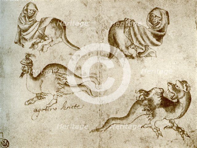 Studies by Agostino of Siena, 1913. Artist: Agostino of Siena