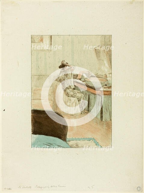 La Toilette, 1892-93. Creator: Alexandre Lunois.