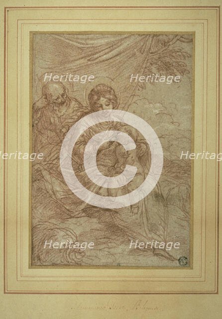 Rest on the Flight into Egypt, n.d. Creator: Flaminio Torre.