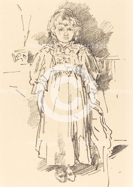 Little Evelyn, 1896. Creator: James Abbott McNeill Whistler.