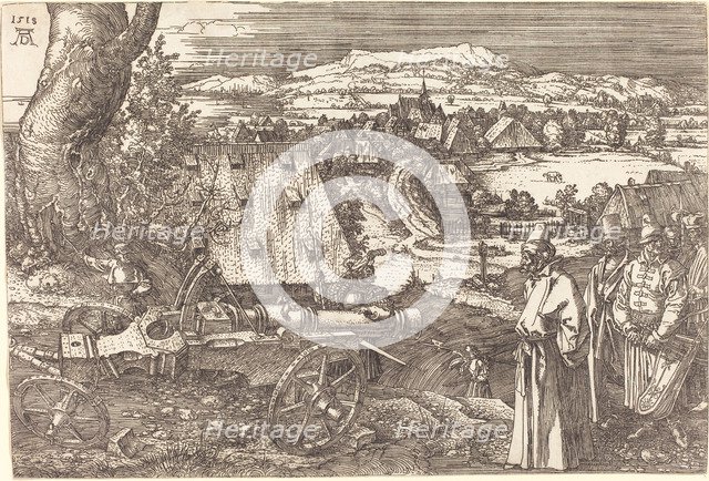 Landscape with a Cannon, 1518. Artist: Dürer, Albrecht (1471-1528)