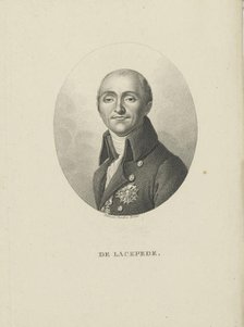 Bernard-Germain-Etienne de la Ville-sur-Illon, comte de Lacépède (1756-1815), c. 1810. Creator: Tardieu, Ambroise (1788-1841).