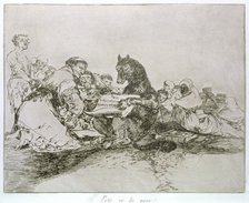 The Disasters of War, a series of etchings by Francisco de Goya (1746-1828), plate 74: 'Esto es l…