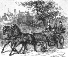'The Prince and Princess of Wales Driving Out after the Recovery of the Prince from...', 1891. Creator: George Housman Thomas.