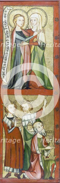 The Visitation, and Adoration of the Magi, 1325-1335. Creator: Rhenish Master c1331.