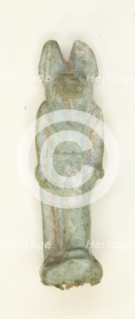 Amulet of the God Anubis, Egypt, Late Period, Dynasties 26-31 (664-332 BCE). Creator: Unknown.