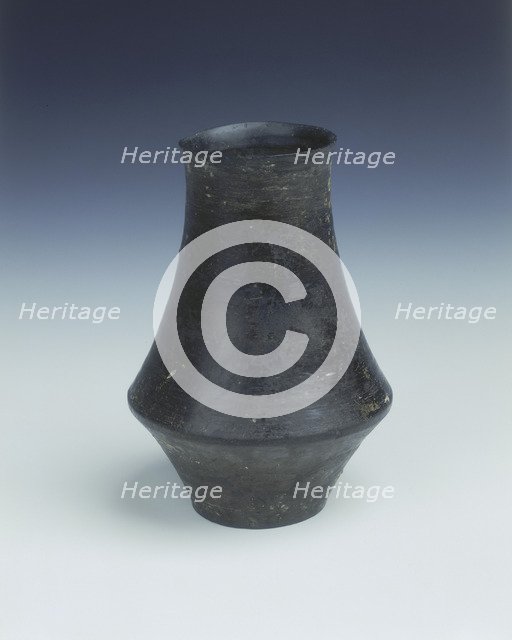 Black pottery beaker, Longshan culture, China, c2500 BC. Artist: Unknown