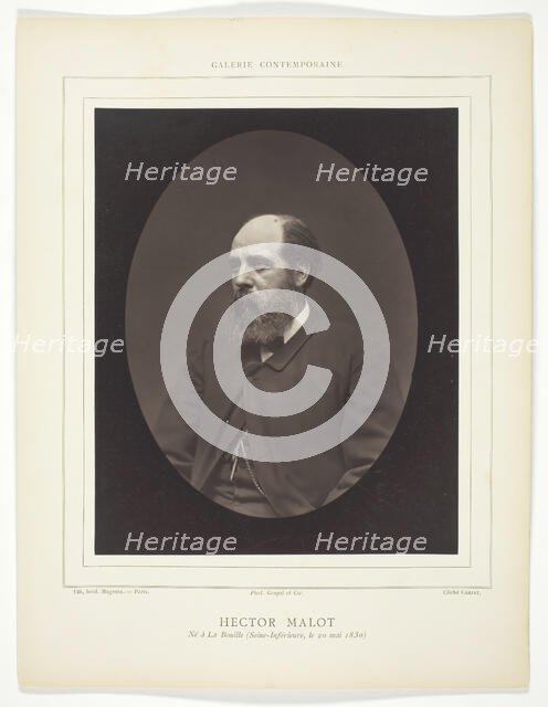 Hector Malot, c. 1876. Creator: Etienne Carjat.