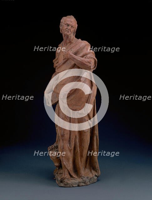 One of the Set of the Four Evangelists: Luke, modeled c. 1580. Creator: Alessandro Vittoria.