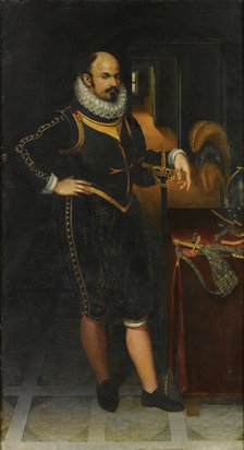 Portrait of a Gentleman in Armor, 1581.