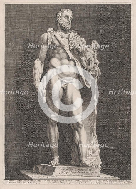 The Emperor Commodus as Hercules, 1592., 1592. Creator: Hendrik Goltzius.