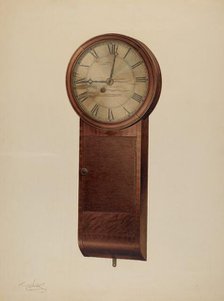 Wall Clock, c. 1938. Creator: Frank Wenger.