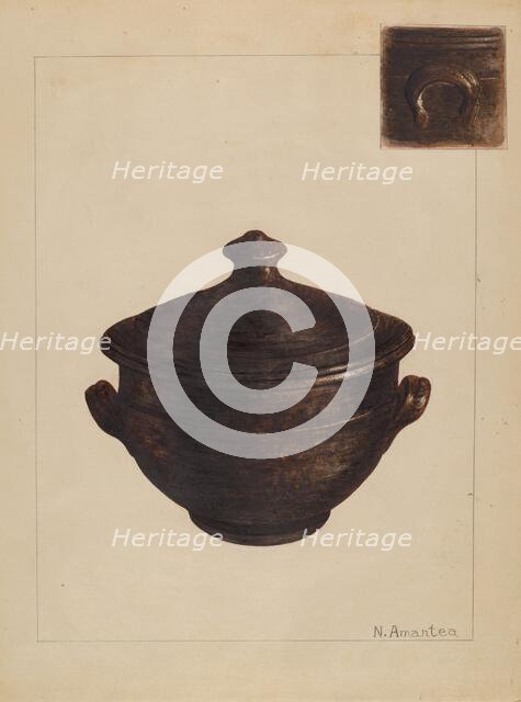 Sugar Bowl, 1935/1942. Creator: Nicholas Amantea.