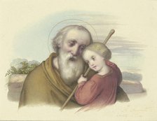 Saint Joseph with the Christ Child. Creator: Johann Grund.