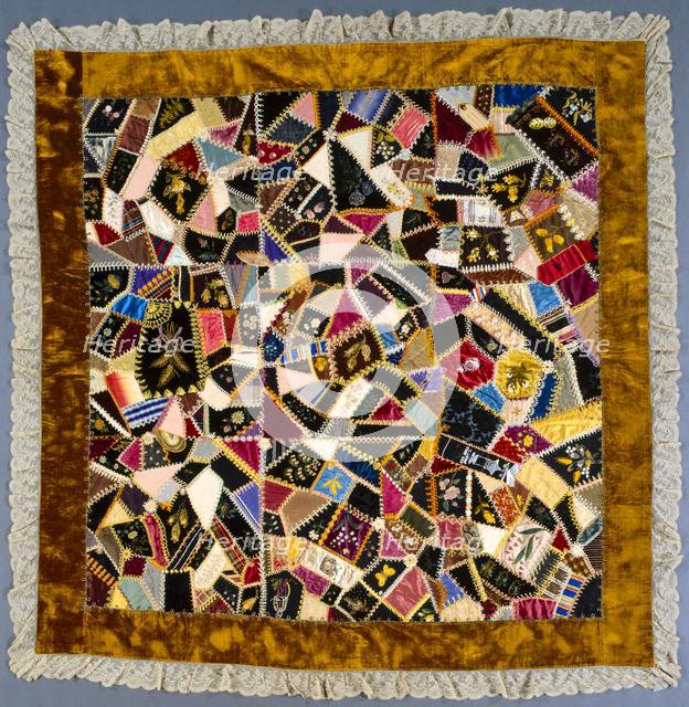 Crazy Quilt, 1887 or later. Creator: Louisa Joiner (American).